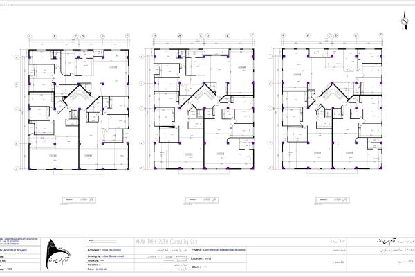پلان پروژه مسکونی یک